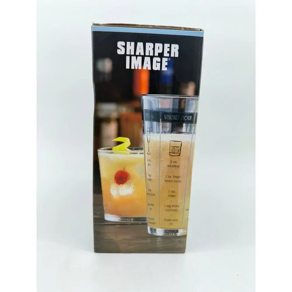 Sharper Image 3 Piece Classic Mixology Set Cocktail Shaker Bar Set New